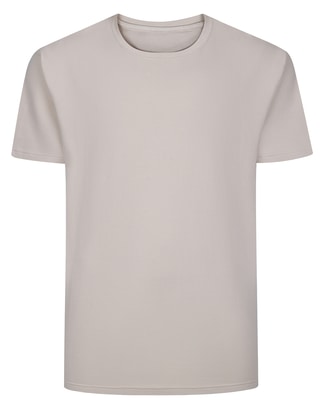 Bigdude Textured Stripe T-Shirt Stone