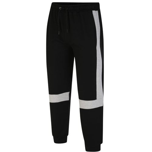 Bigdude Colour Block Joggers Black