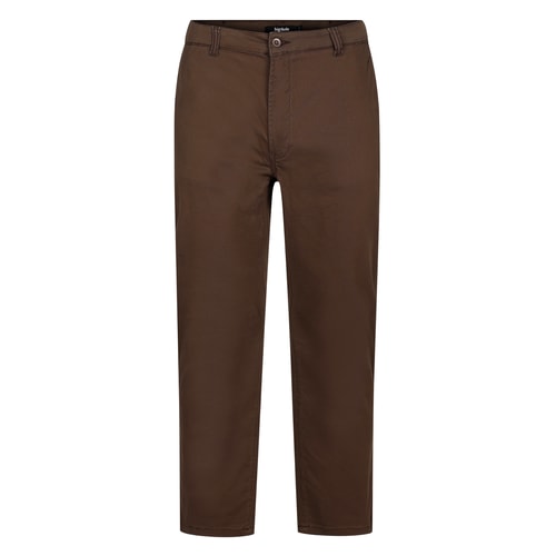 Bigdude Stretch Chino Trousers Brown