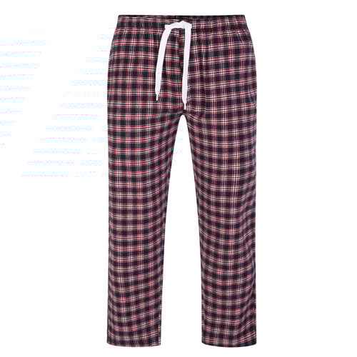 Bigdude Flannel Checked Pyjama Pants Navy/Red