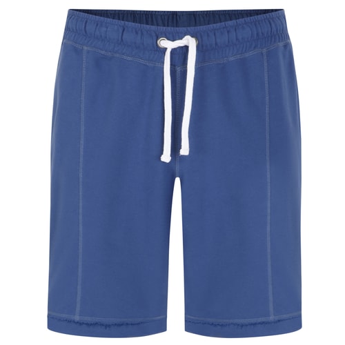Bigdude Rib Hem Raw Edge Shorts Deep Blue