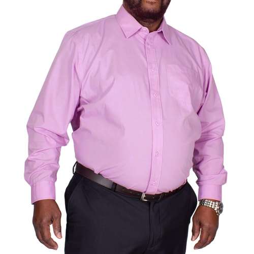 Bigdude Classic Long Sleeve Poplin Shirt Violet