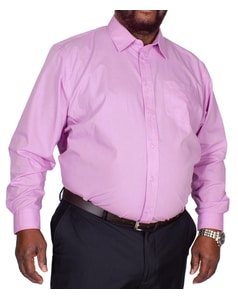 Bigdude Classic Long Sleeve Poplin Shirt Violet