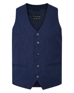Tooting & Brow Vialli Waistcoat Navy