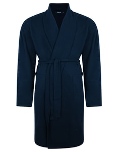 Bigdude Knitted Waffle Dressing Gown Navy