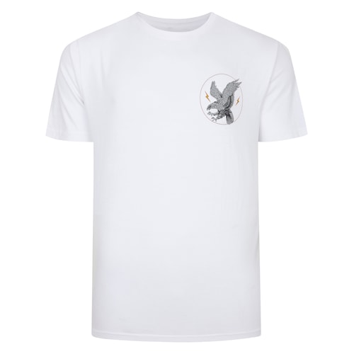 Bigdude Eagle Print T-Shirt White