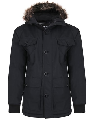 Bigdude Multi Pocket Parka Black