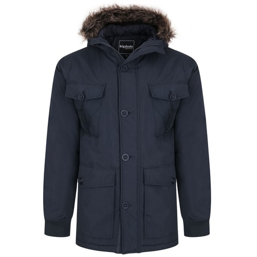 Bigdude Multi Pocket Parka Navy