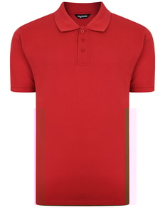 Bigdude Plain Polo Shirt Pepper Red Tall