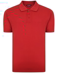 Bigdude Plain Polo Shirt Pepper Red