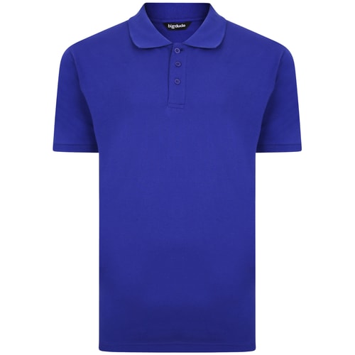 Bigdude Plain Polo Shirt Cobalt Blue Tall