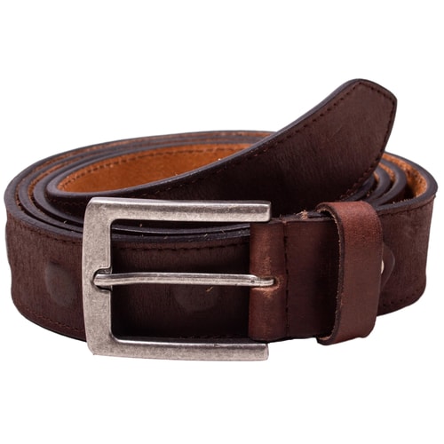 Jackson Embossed Leather Belt Brown