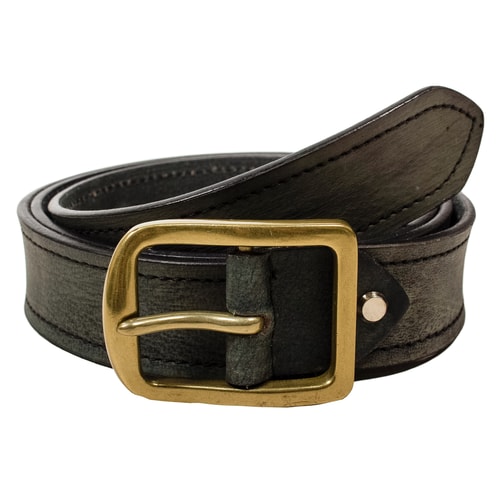 Stephen Leather Melange Belt Grey