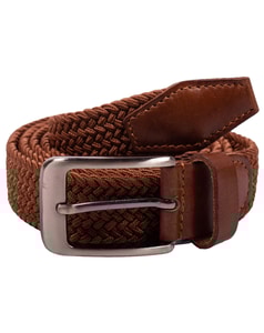 Robbie Stretch Braided Belt Brown