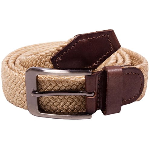 Robbie Stretch Braided Belt Cream