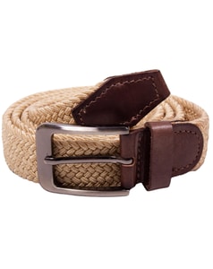 Robbie Stretch Braided Belt Cream