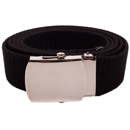 Eddie Woven Canvas Belt Black