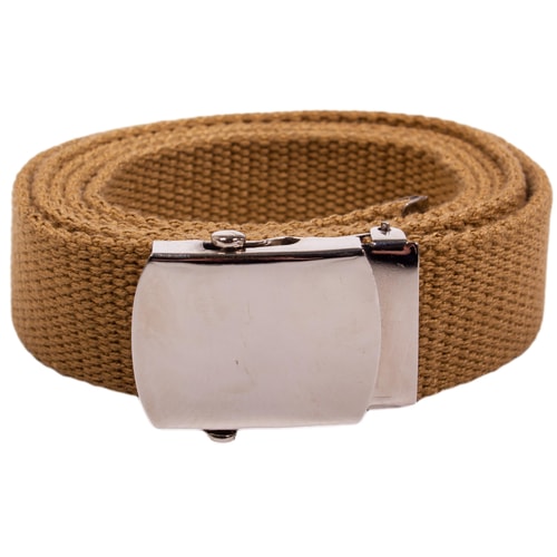Eddie Woven Canvas Belt Sand
