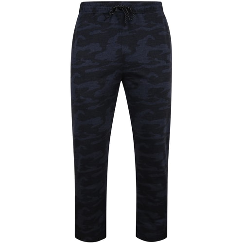 Bigdude Marl Camo Joggers Navy