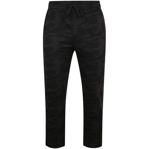 Bigdude Marl Camo Joggers Charcoal