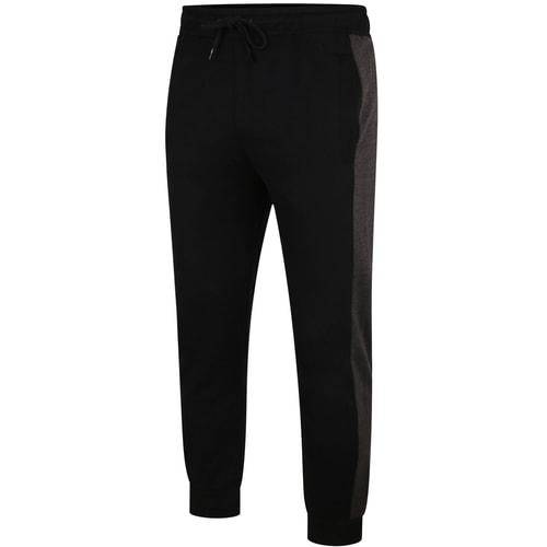 Bigdude Contrast Stripe Joggers Black