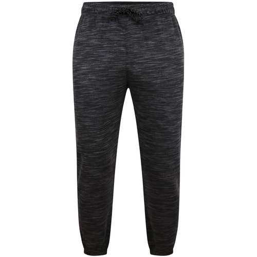Bigdude Inkjet Marl Joggers Black