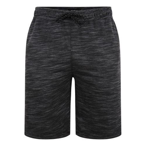 Bigdude Inkjet Marl Jogger Shorts Black