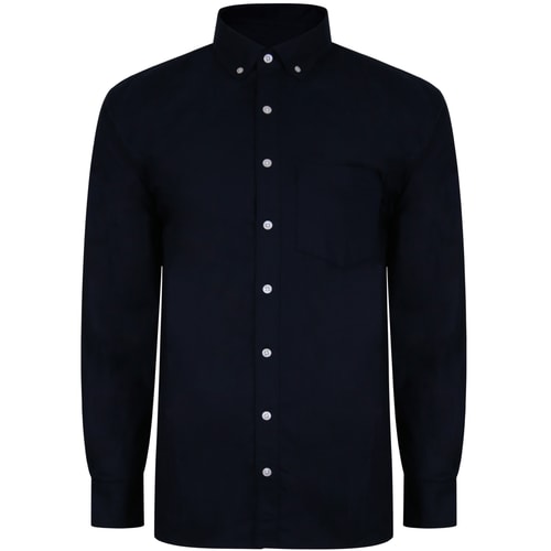 Bigdude Oxford Long Sleeve Shirt Navy