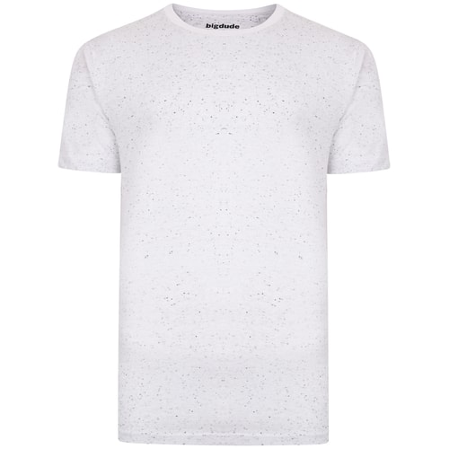 Bigdude Speckled Marl T-Shirt White
