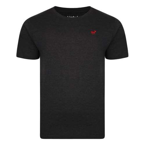 Bigdude Signature Crew Neck T-Shirt Charcoal Marl