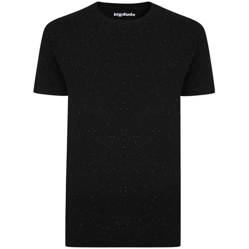 Bigdude Speckled Marl T-Shirt Black