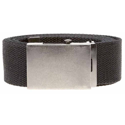 Bigdude Woven Canvas Belt Black