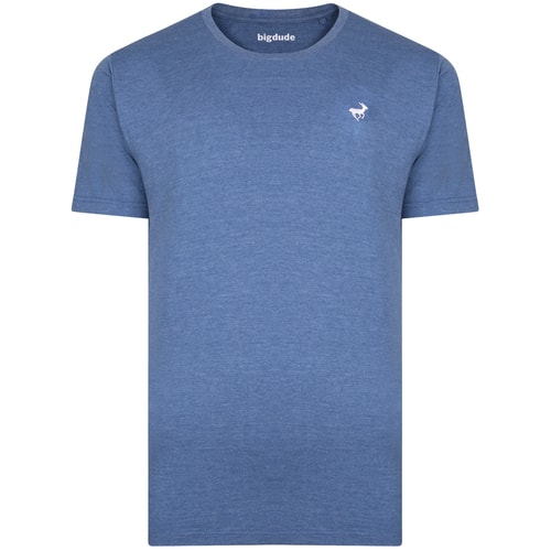 Bigdude Signature Crew Neck T-Shirt Denim Marl