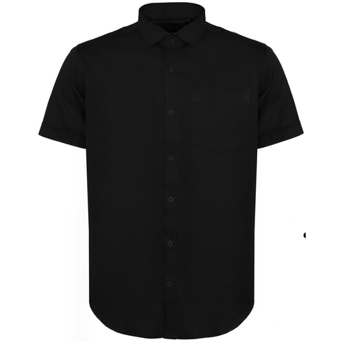 Bigdude Fine Twill Short Sleeve Shirt Black