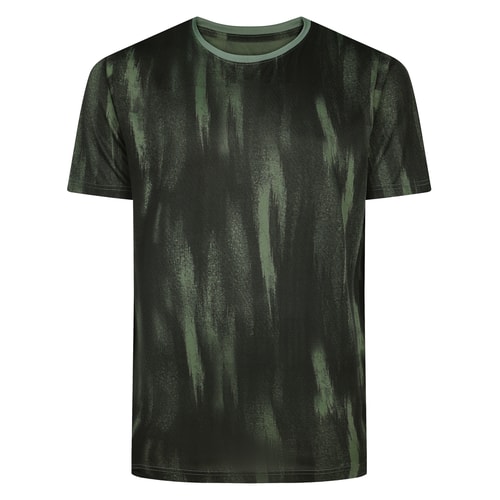 Bigdude Quickdry Camo Active T-Shirt Sage Green
