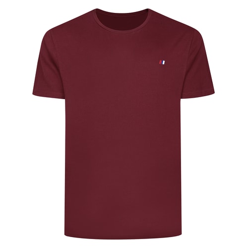 Bigdude Embroidered Logo T-Shirt Burgundy