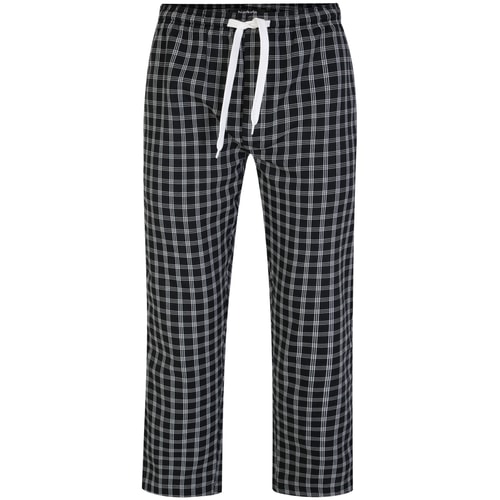 Bigdude Woven Checked Pyjama Pants Black/White