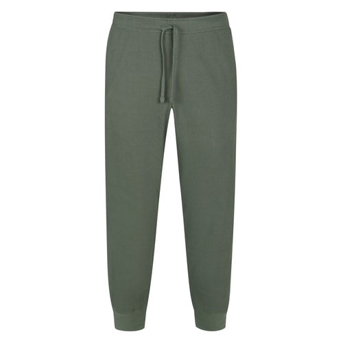 Bigdude Cuffed Waffle Joggers Sage Green