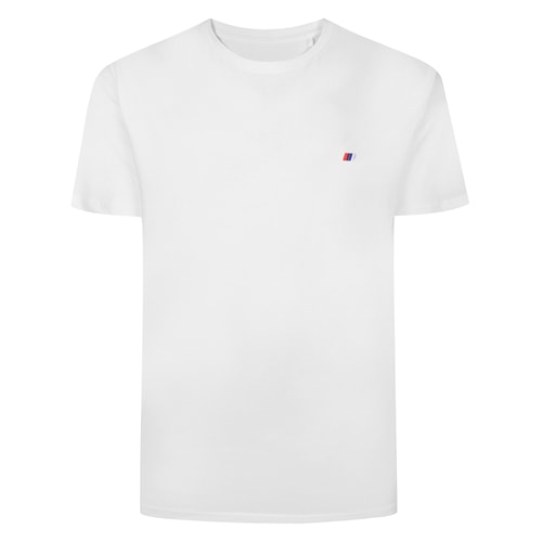 Bigdude Embroidered Logo T-Shirt White Tall