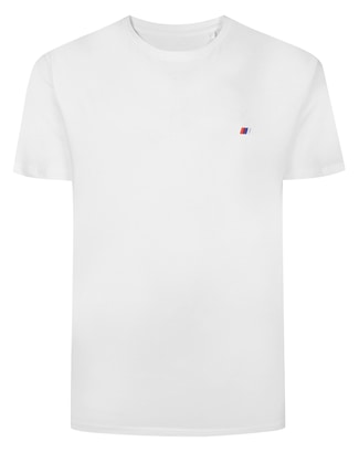 Bigdude Embroidered Logo T-Shirt White Tall