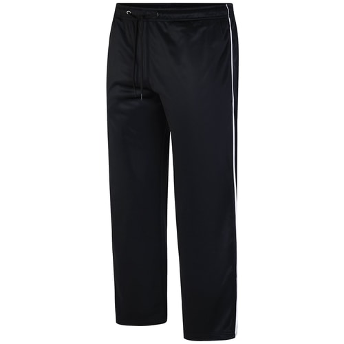 Bigdude Zipped Hem Tracksuit Bottoms Black