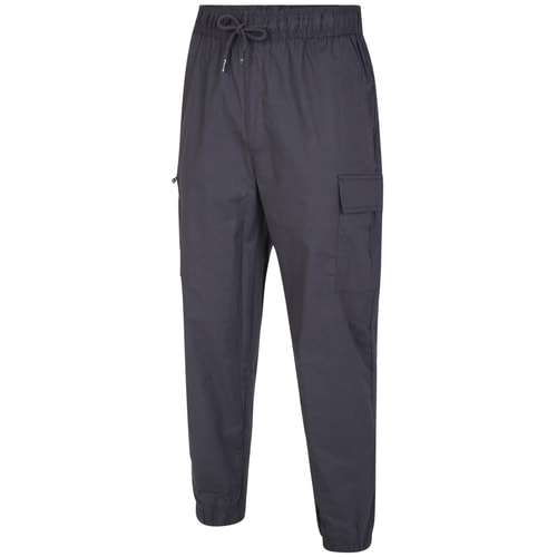 Bigdude Elasticated Waist Active Cargo Trousers Charcoal