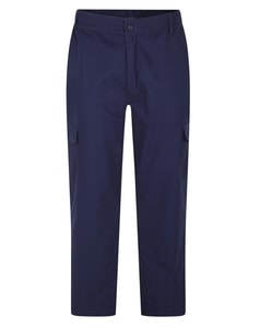 Bigdude Elasticated Waist Cargo Trousers Navy Tall