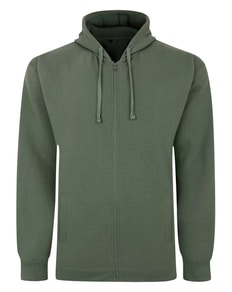 Bigdude Extra Heavy Full Zip Hoody Sage Green