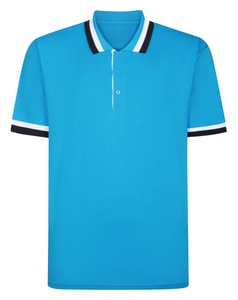 Bigdude Tipped Polo Shirt Bright Blue Tall
