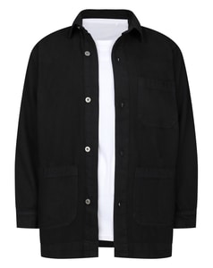 Bigdude Denim Shacket Black