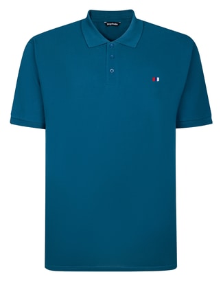 Bigdude Embroidered Logo Polo Shirt Petrol