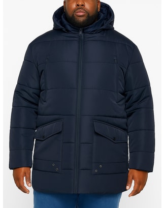 Bigdude Hooded Puffer Jacket Navy