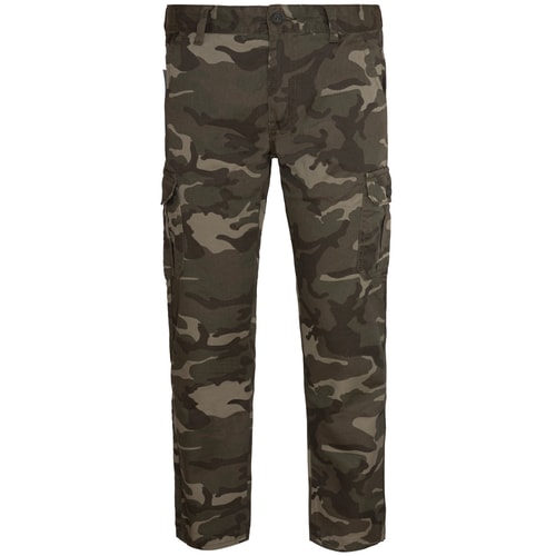Bigdude Camo Cargo Trousers Green