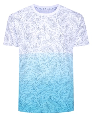 Bigdude Dip Dye AOP T-Shirt Blue